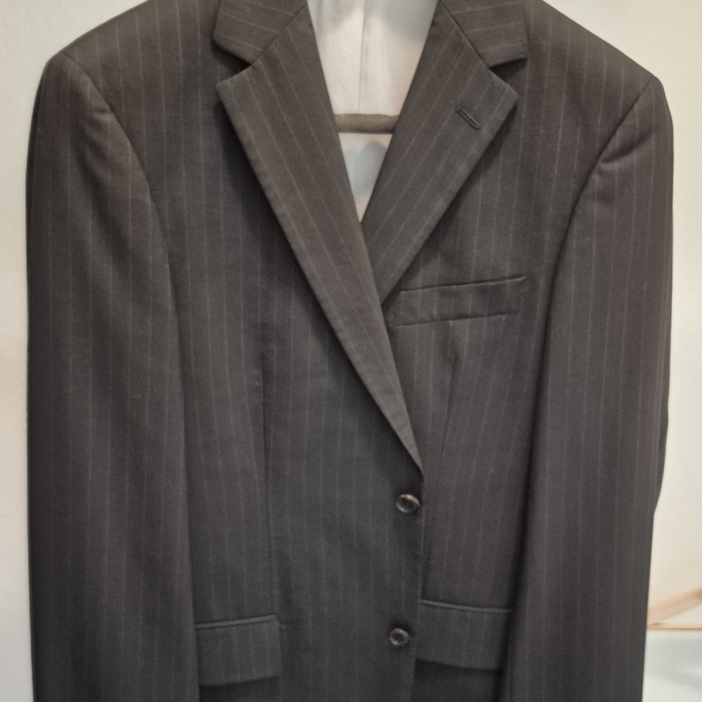 Hugo Boss Charcoal Pinstripe Men's Suit